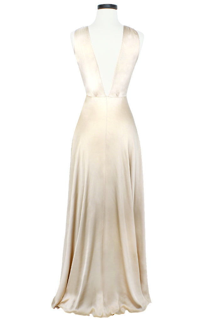 30s Bias Gown -  Ivory Satin