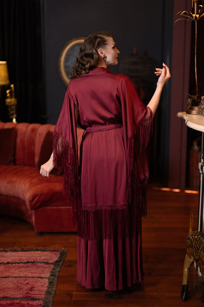 Robe Satin Vintage Trashy Lingerie - Taille S, Bleu, Occasion Parfait état