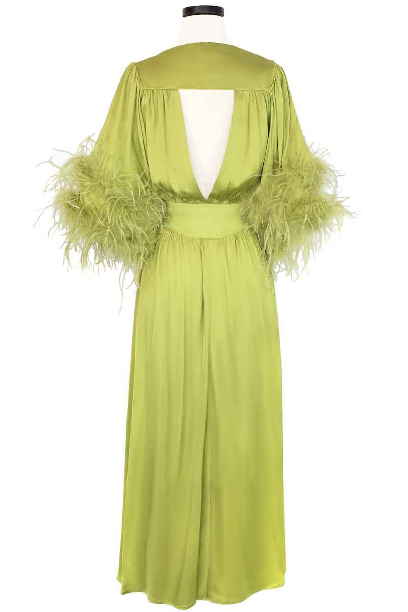 Glam Starlet Robe - Chartreuse