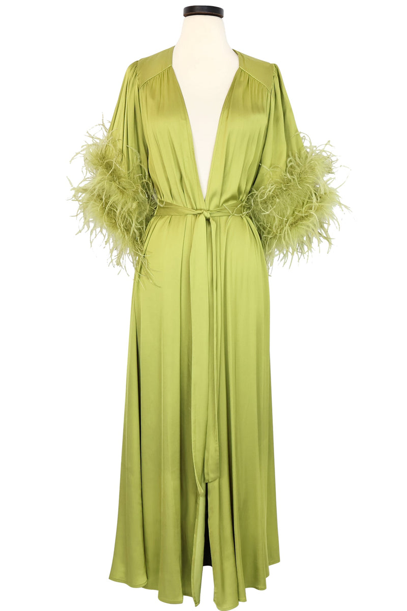 Glam Starlet Robe - Chartreuse