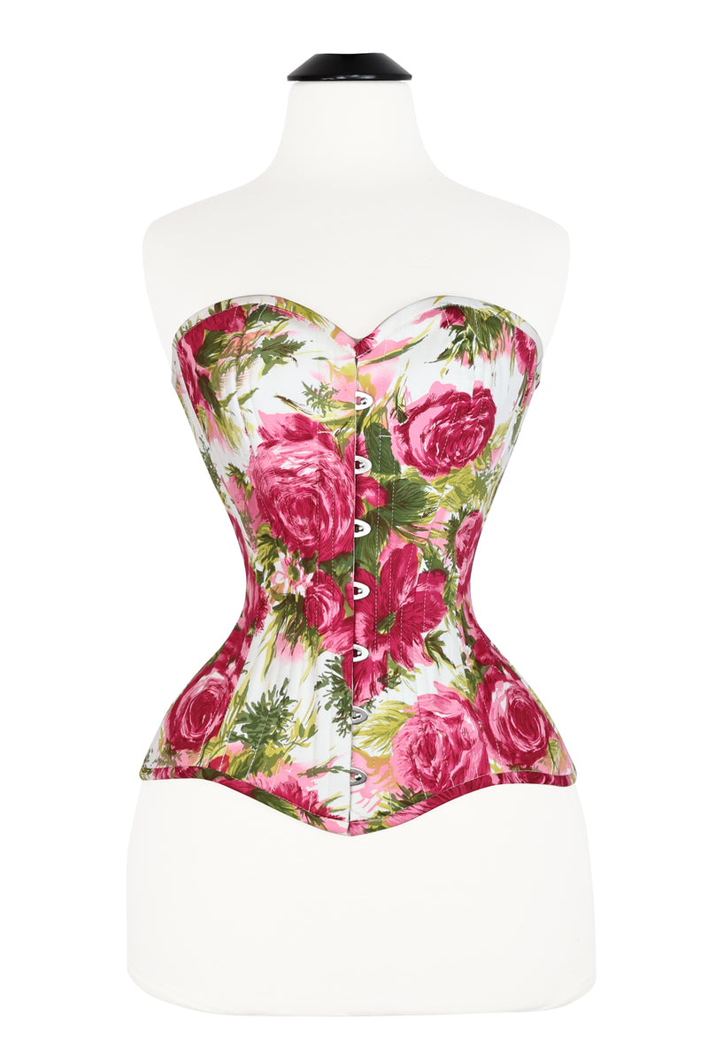 Edwardian Overbust Corset - Pleasant Street Floral