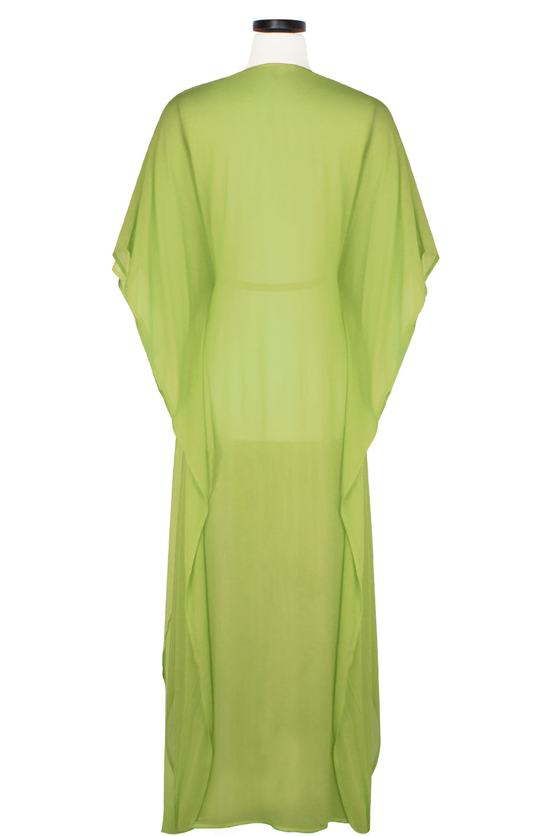 Zsa-Zsa Caftan Robe - Chartreuse Green - Glam Glam Boudoir