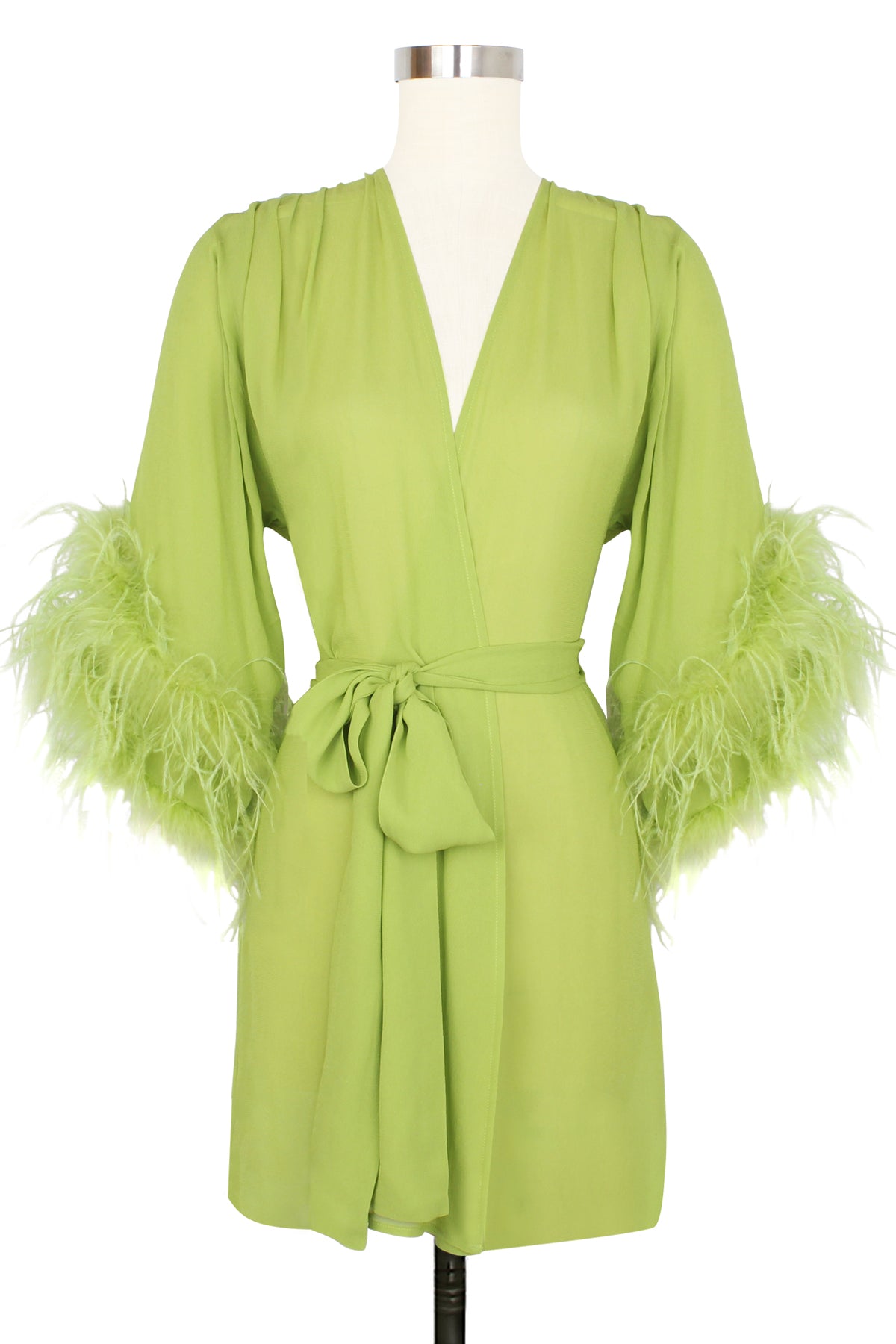 Mini Glamour Robe - Chartreuse Green - Glam Glam Boudoir – Trashy Diva ...
