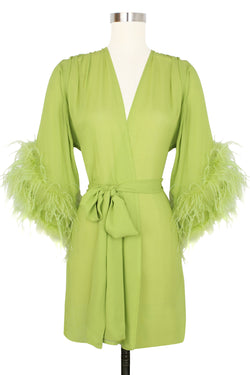 Mini Glamour Robe - Chartreuse Green - Glam Glam Boudoir
