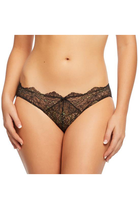 Dita Von Teese Black Lurex Lace G String