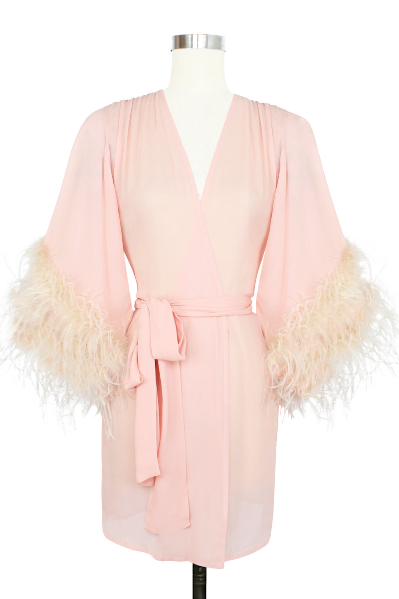 Mini Glamour Robe - Peach - Peach Boudoir