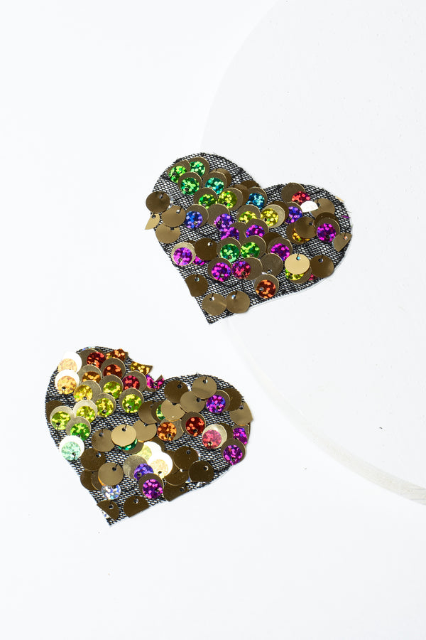 Pastease Multi Color Party Sequin Heart Pasties