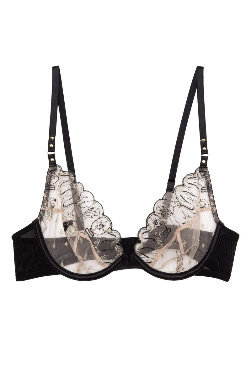 Playful Promises Anna Mystical Embroidery Plunge Bra